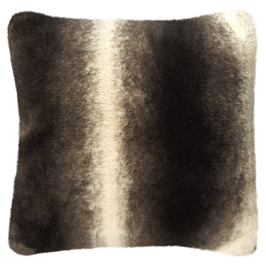 Nebraska Brown Faux Fur Cushion