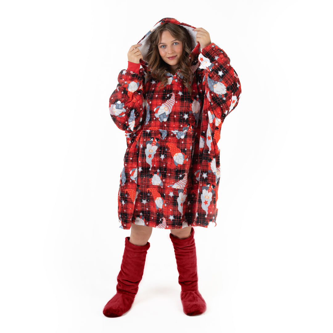 Gonks Christmas Oversized Hoodie Blanket