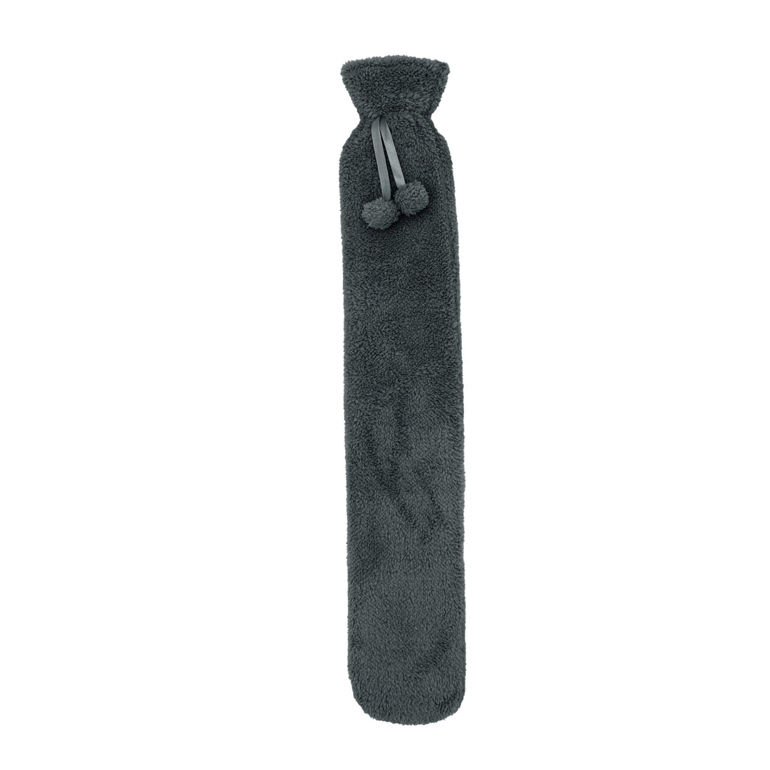 Thermal Teddy Fleece Hot Water Bottle Charcoal Grey