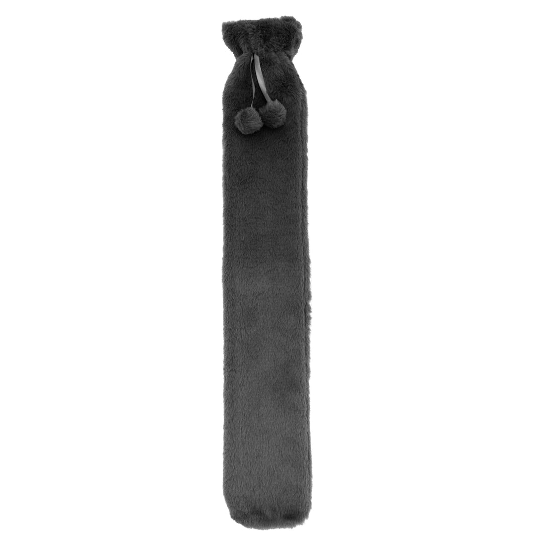 Thermal Velour Hot Water Bottle Charcoal