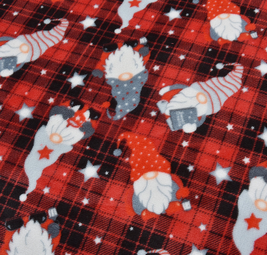 Gonks Check Flannel Teddy Fleece Duvet Cover Set