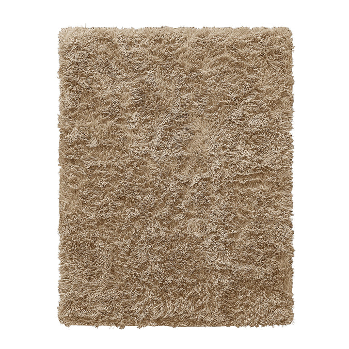 Beige Shaggy Anti Slip Sponge Cushioned Area Rug
