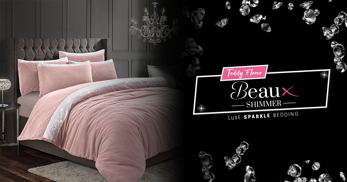 Blush teddy bedding sale