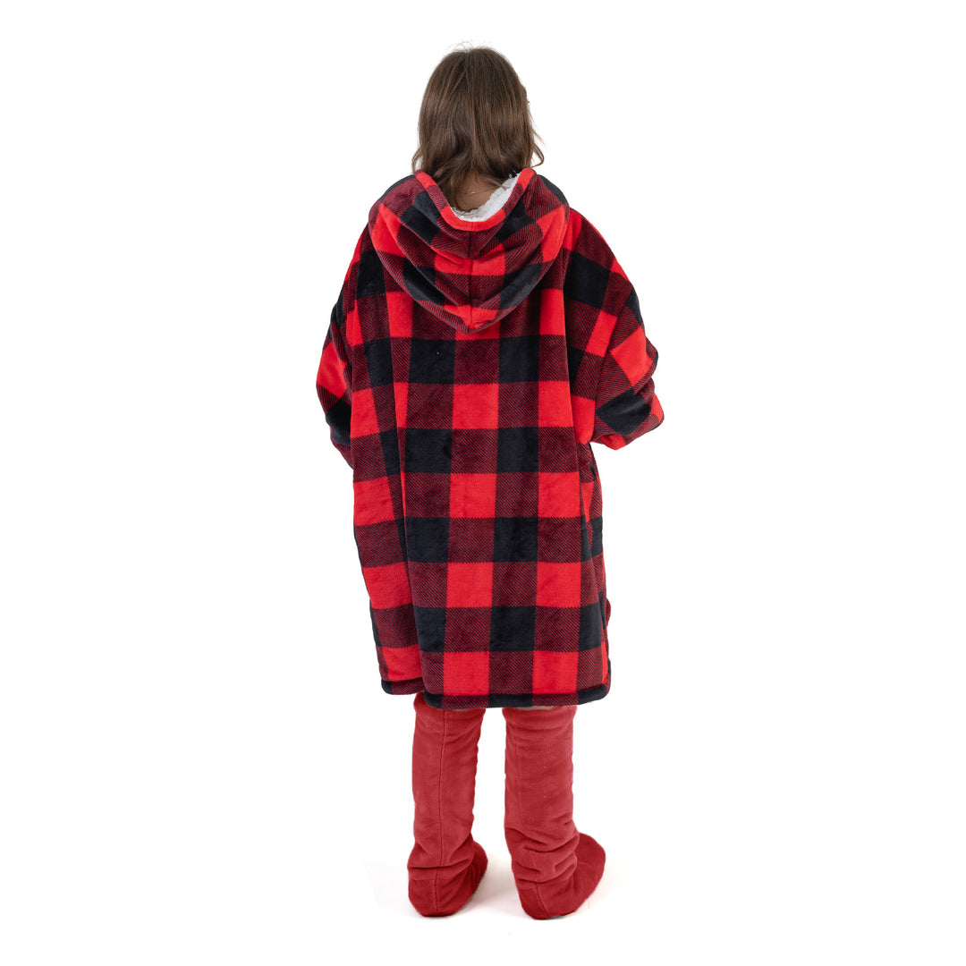 Buffalo Check Hoodie Blanket