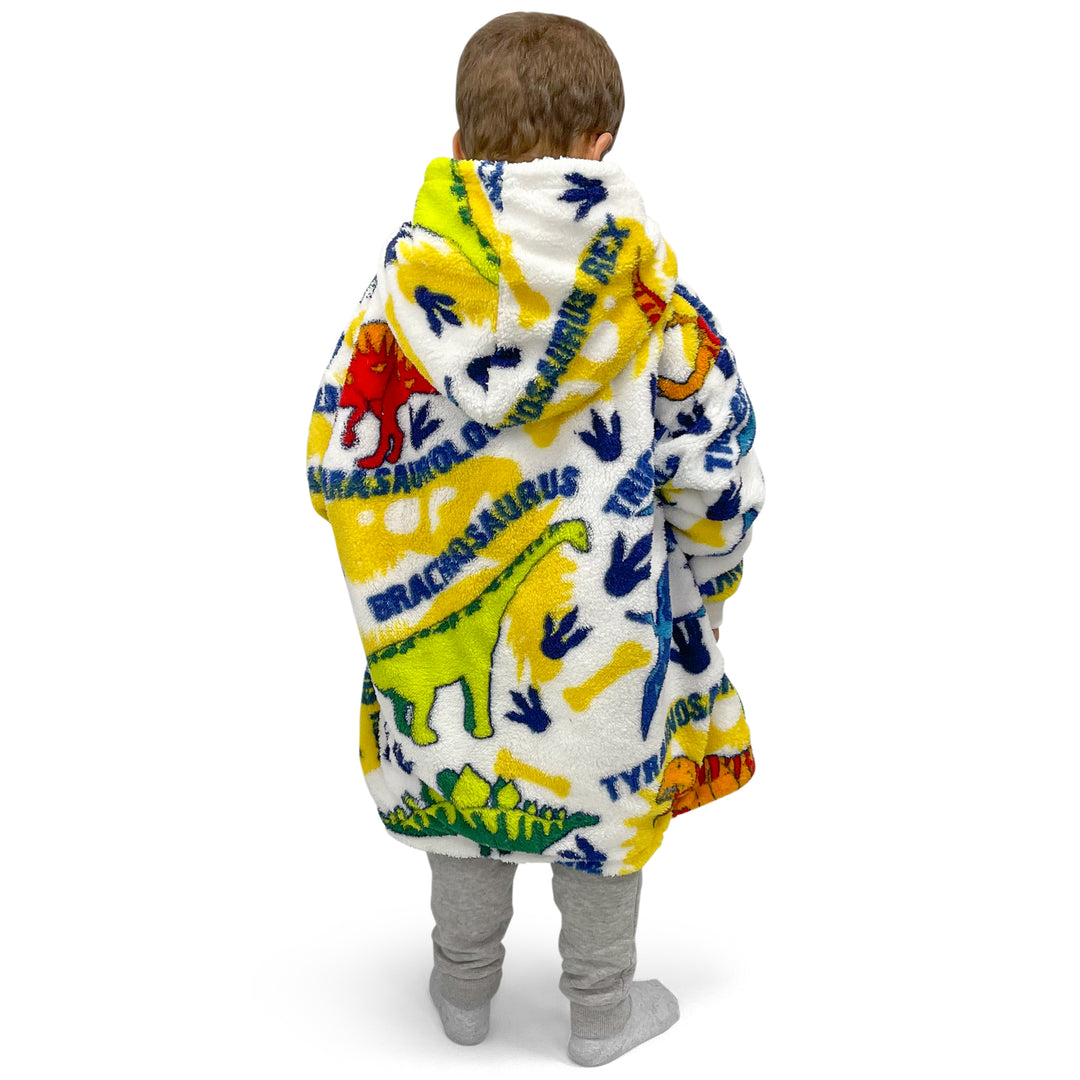 Junior Dinosaur Printed Oversized Hoodie
