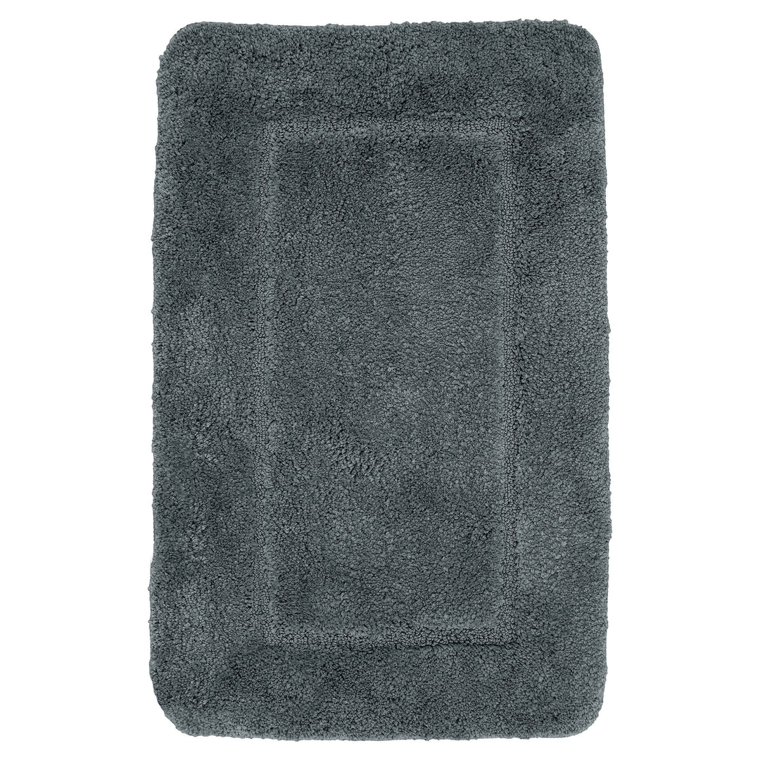 Mayfair Soft Touch Deep Pile Plain Charcoal Bath Mat Rug