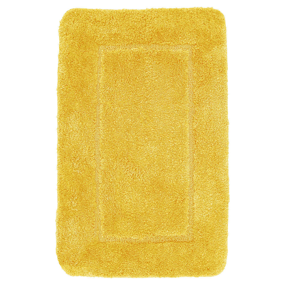 Mayfair Soft Touch Deep Pile Plain Ochre Bath Mat Rug