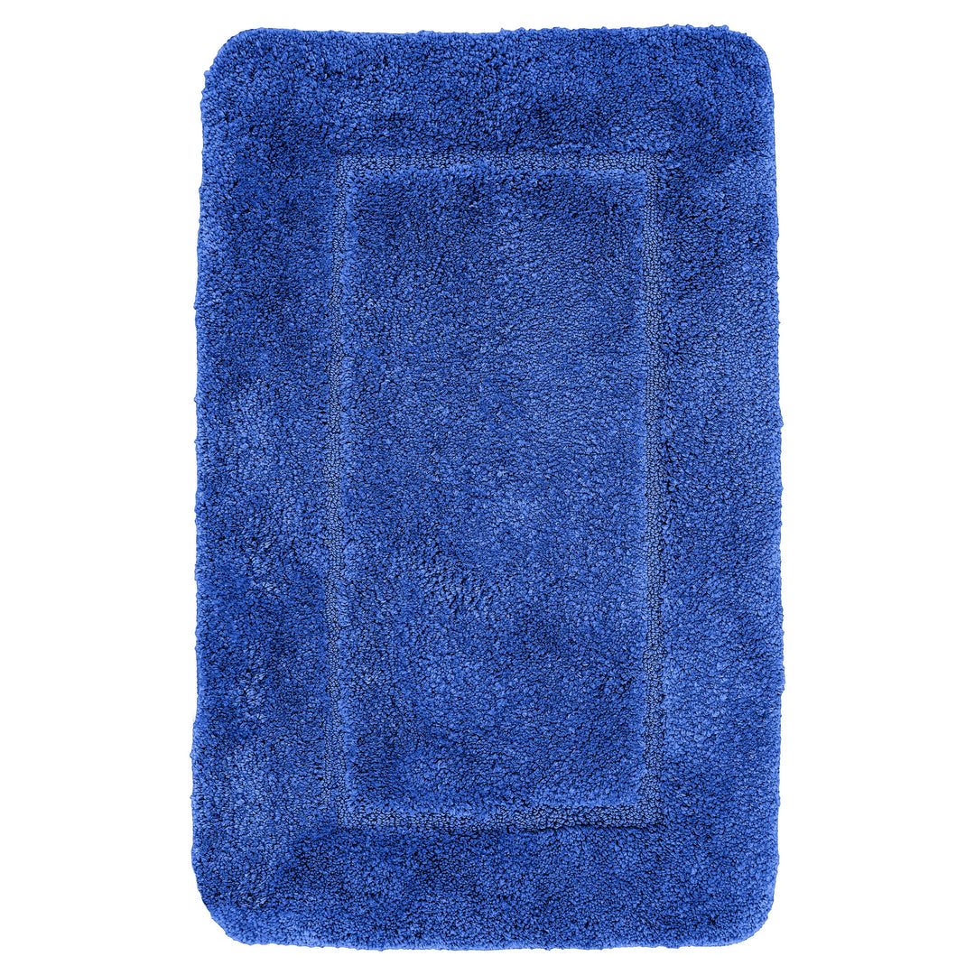 Mayfair Soft Touch Deep Pile Plain Royal Blue Bath Mat Rug