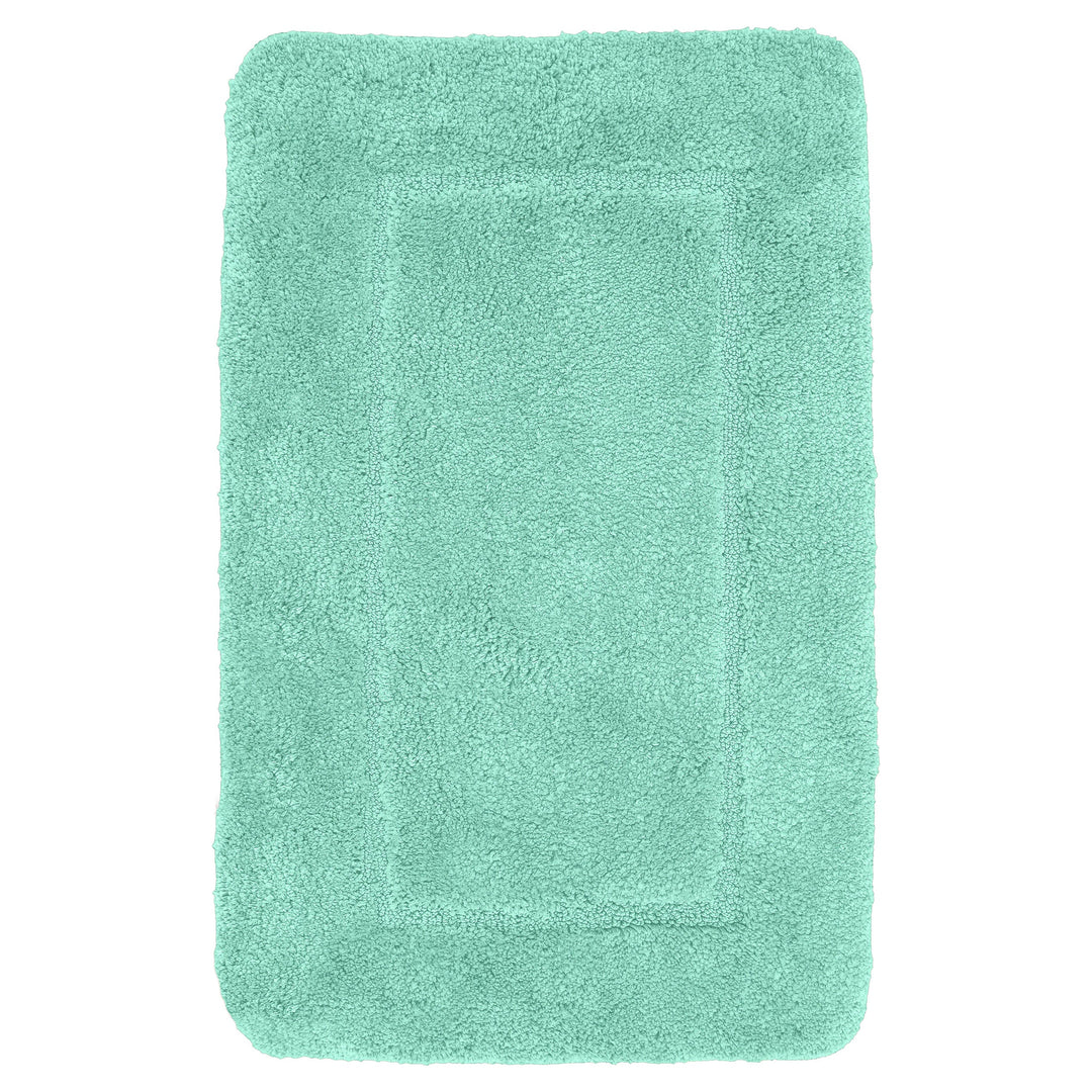 Mayfair Soft Touch Deep Pile Plain Seafoam Bath Mat Rug