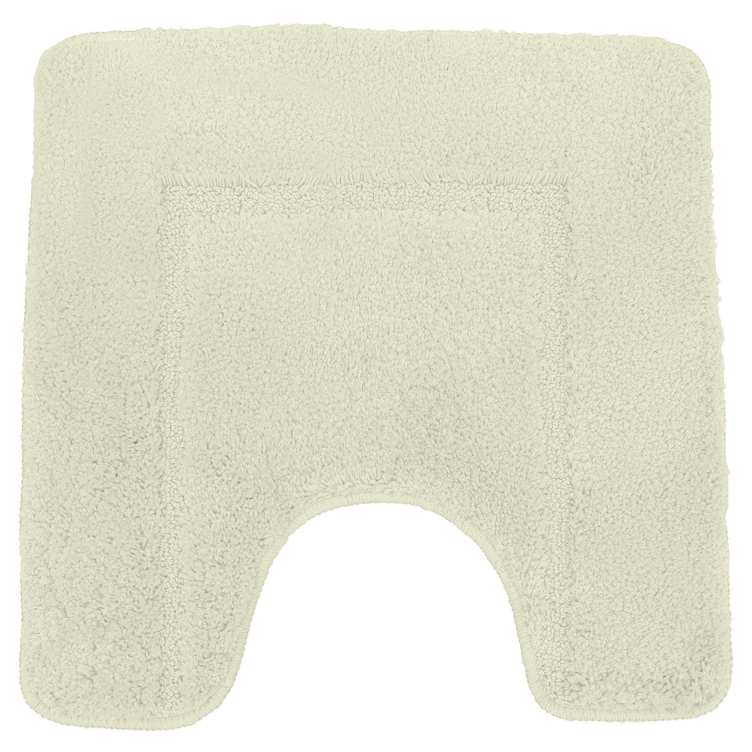 Mayfair Soft Touch Deep Pile Plain Cream Pedestal Mat