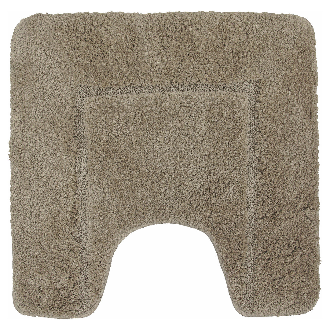 Mayfair Soft Touch Deep Pile Plain Natural Pedestal Mat