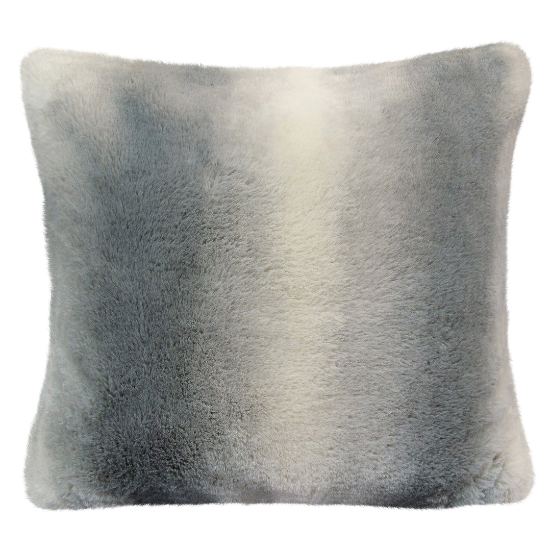 Nebraska Grey Faux Fur Cushion