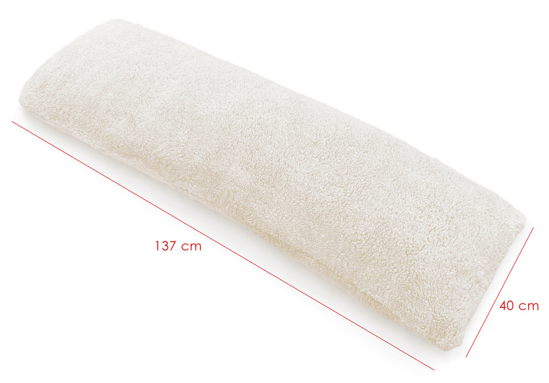 Teddy Backrest Bolster Case Cream