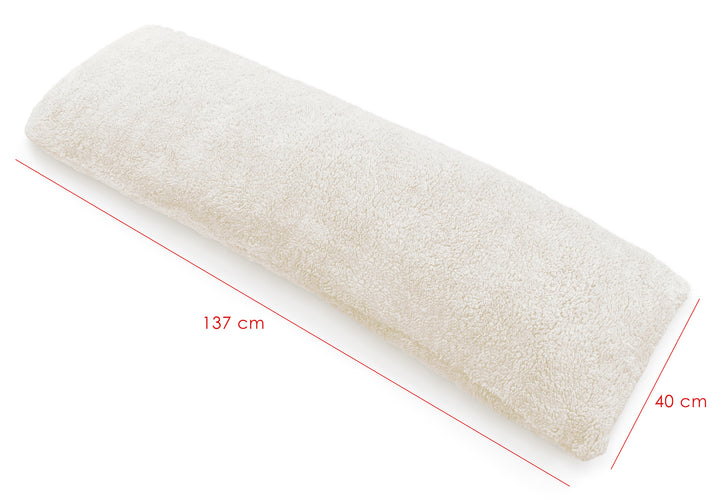 Teddy Backrest Bolster Case Cream
