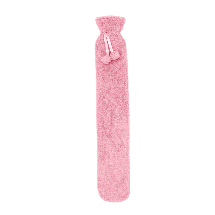 Teddy Cover Hot Water Bottle Blush