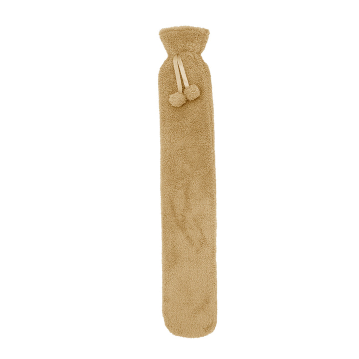 Teddy Cover Hot Water Bottle Natural