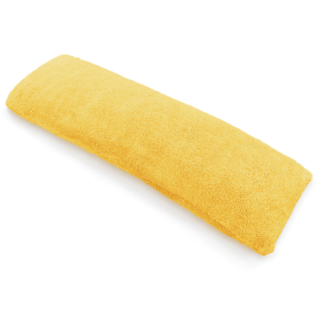 Ochre Teddy Fleece Bolster Pillow