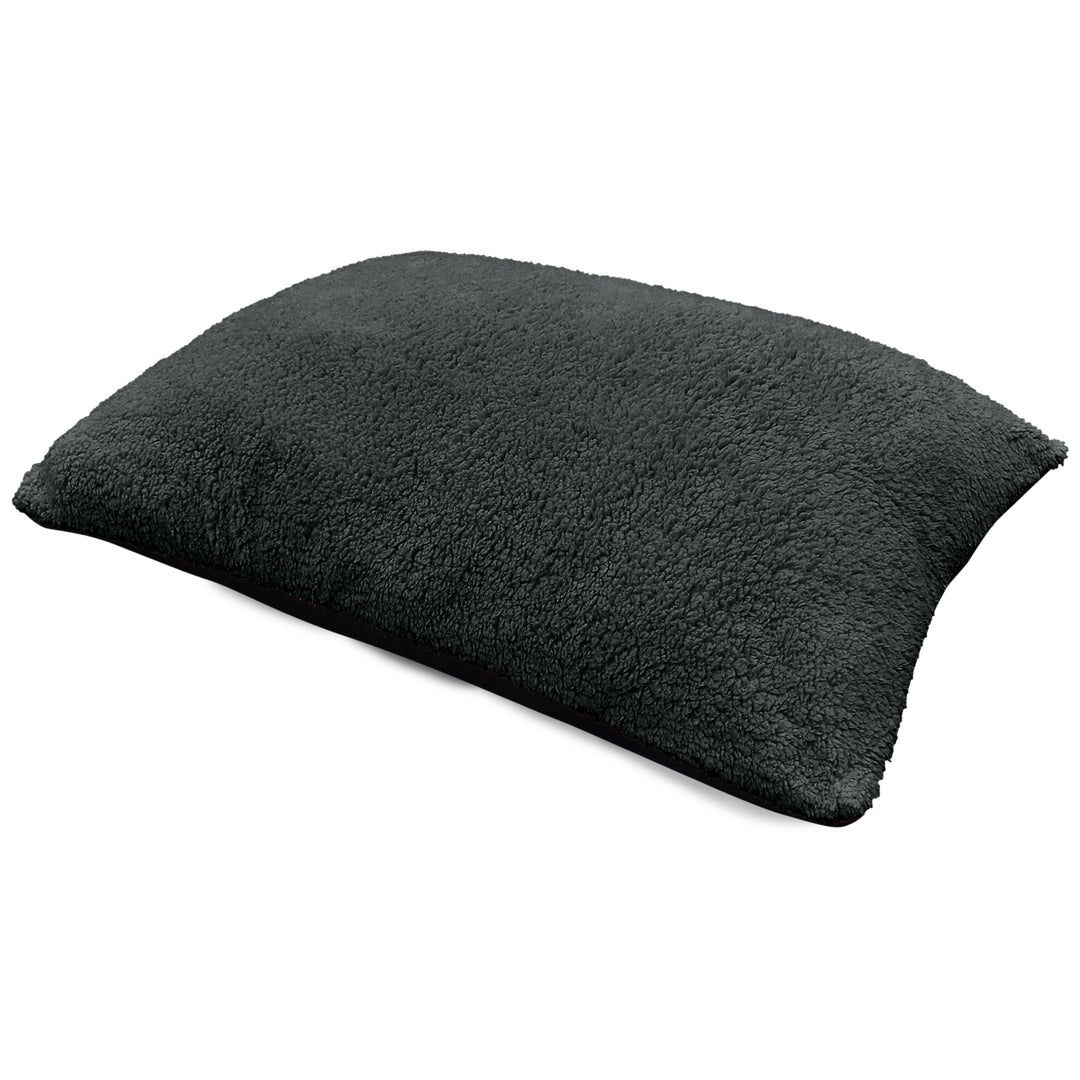 Teddy Fleece Charcoal Floor Cushion