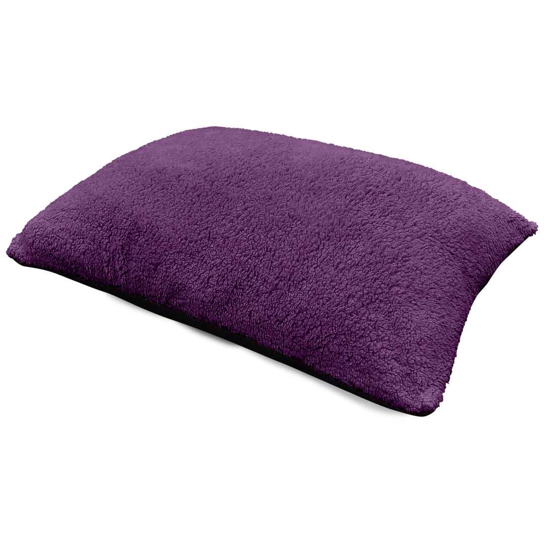 Teddy Fleece Purple Floor Cushion