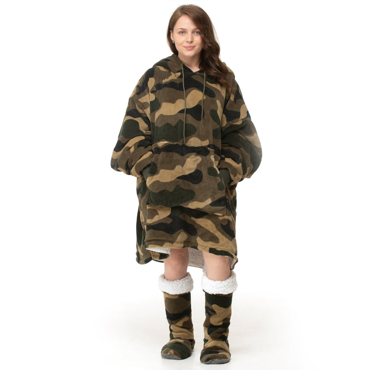 Camouflage Sherpa Hoodie
