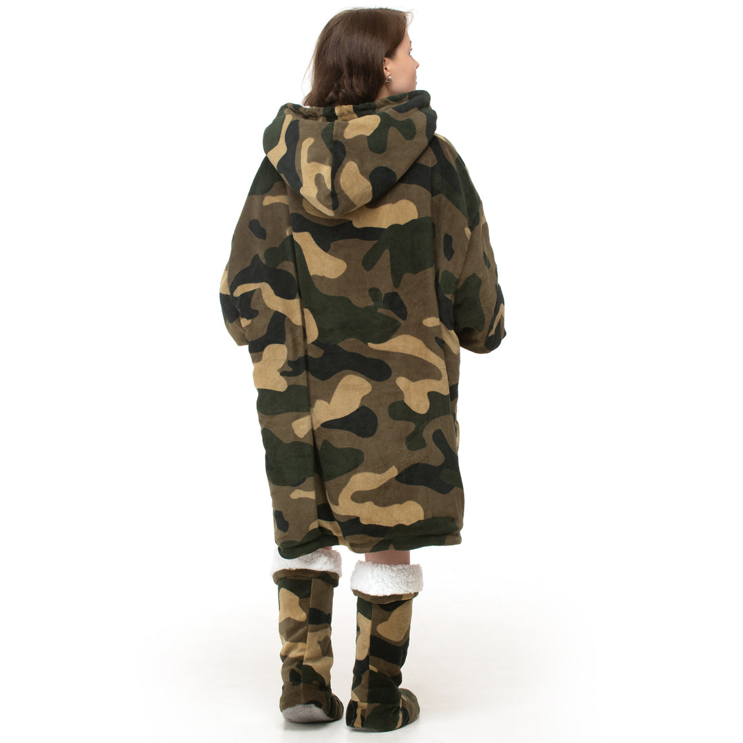 Camouflage Sherpa Hoodie