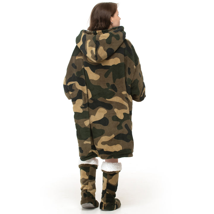 Camouflage Sherpa Hoodie