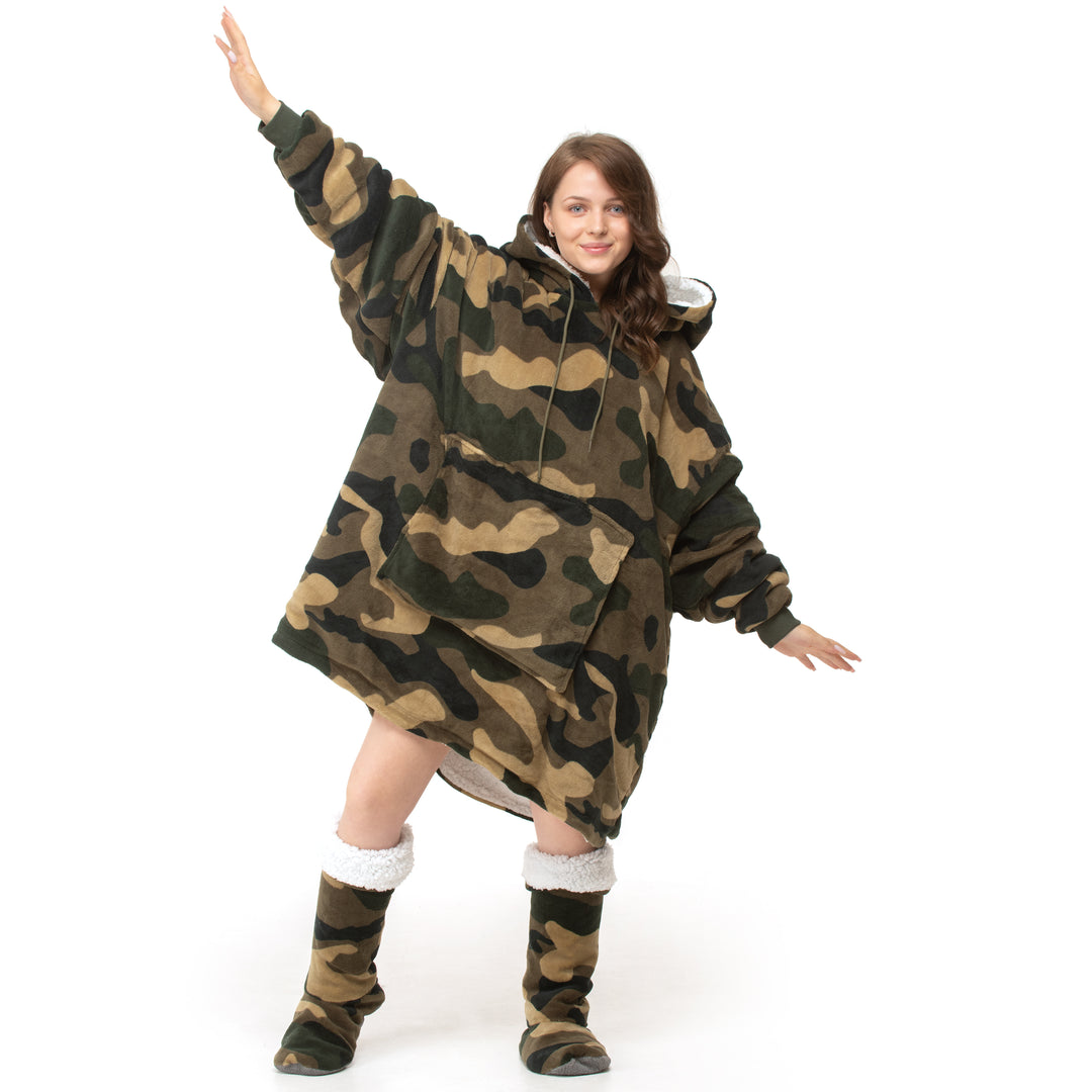 Camouflage Sherpa Hoodie