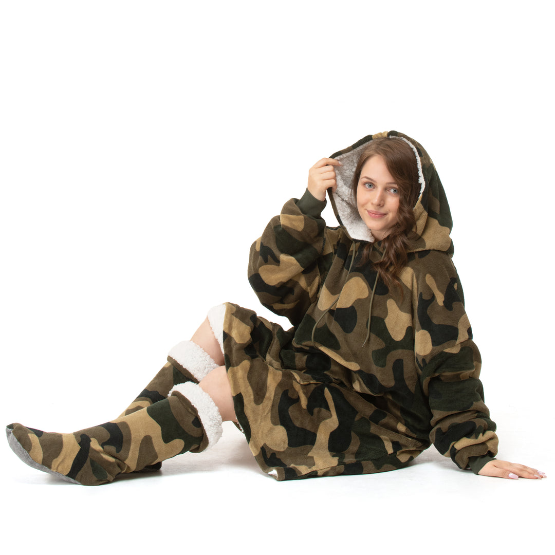Camouflage Sherpa Hoodie