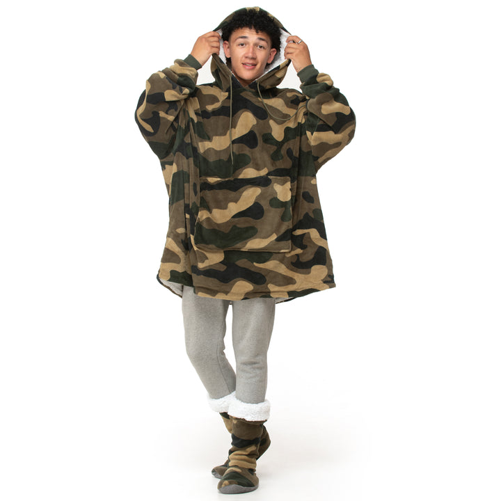 Camouflage Sherpa Hoodie