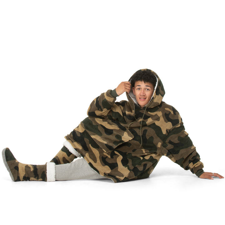 Camouflage Sherpa Hoodie