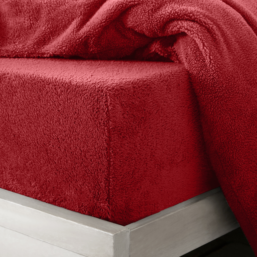 Red Teddy Fitted Sheet