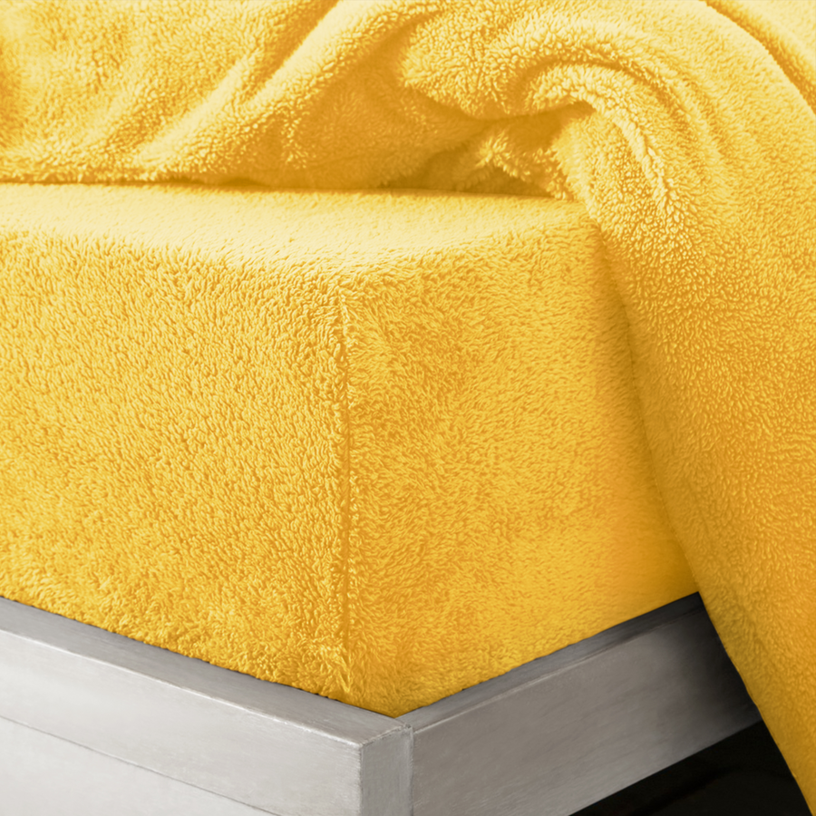 Ochre Teddy Fitted Sheet