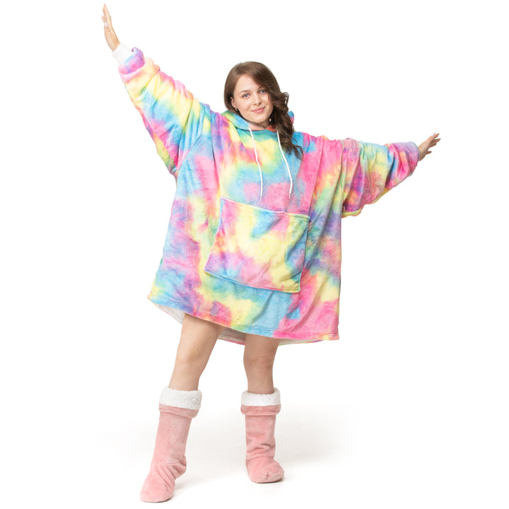 Rainbow Hoodie Blanket