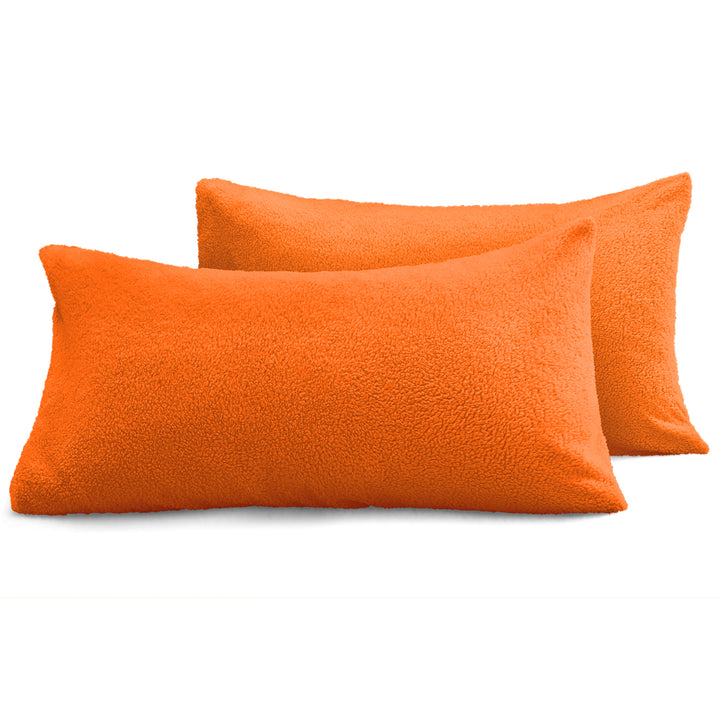 Orange Teddy Pillowcase Pair