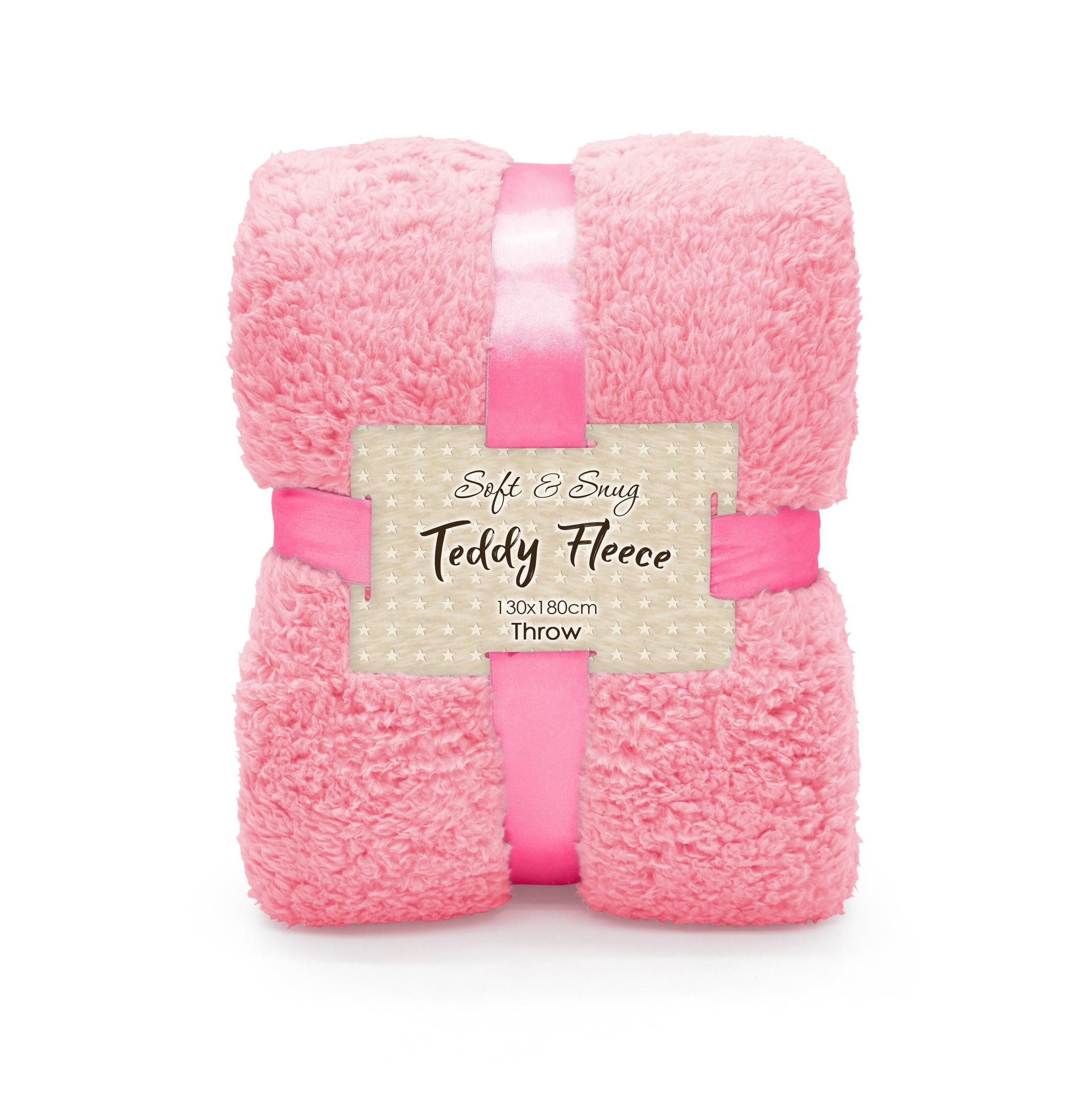 Pink teddy throw sale