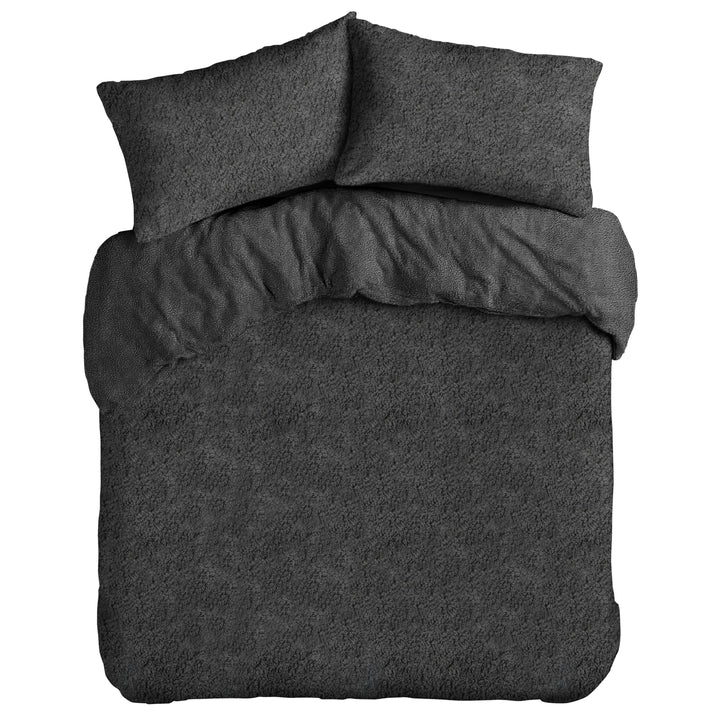 Charcoal Teddy Duvet Cover Set