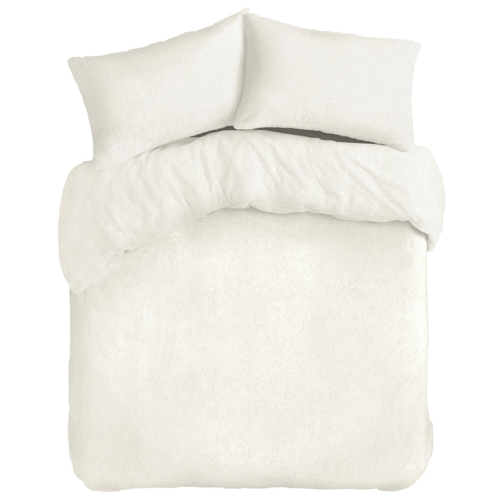 Cream Teddy Duvet Cover Set