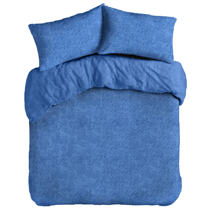 French Blue Teddy Duvet Cover Set