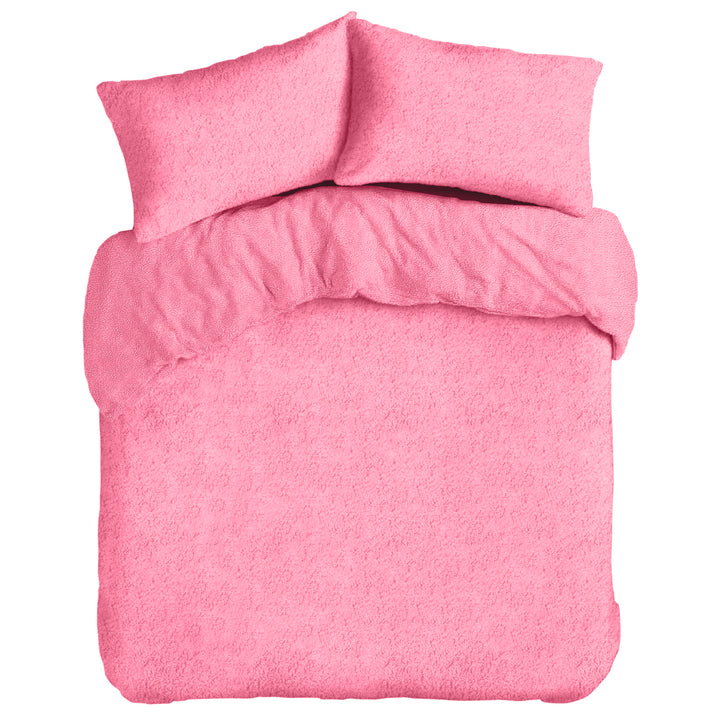 Pink Teddy Duvet Cover Set