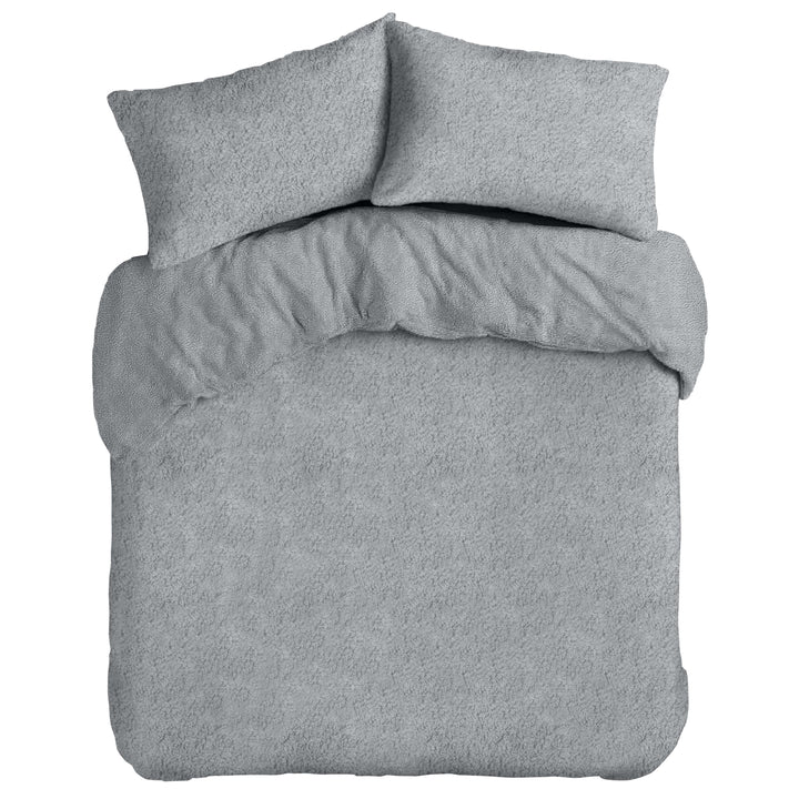 Grey Teddy Duvet Cover Set