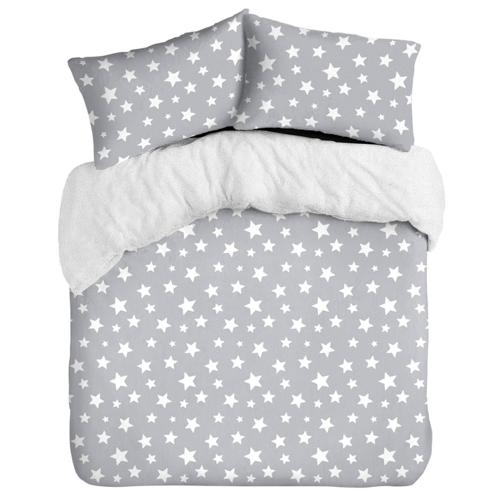 Teddy Stars Grey Duvet Cover Set